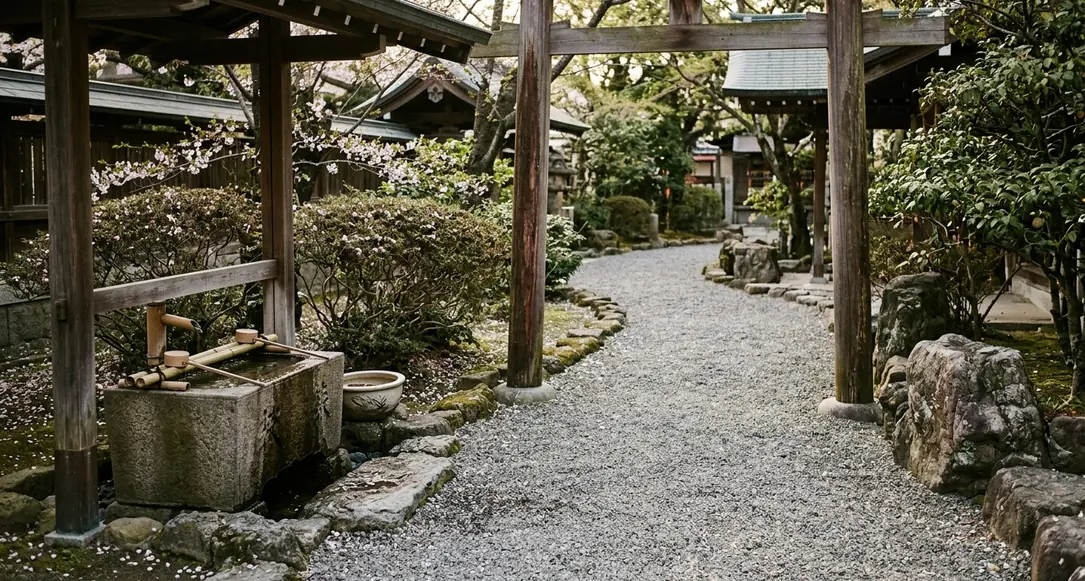 Image showing sakura shrine loop
